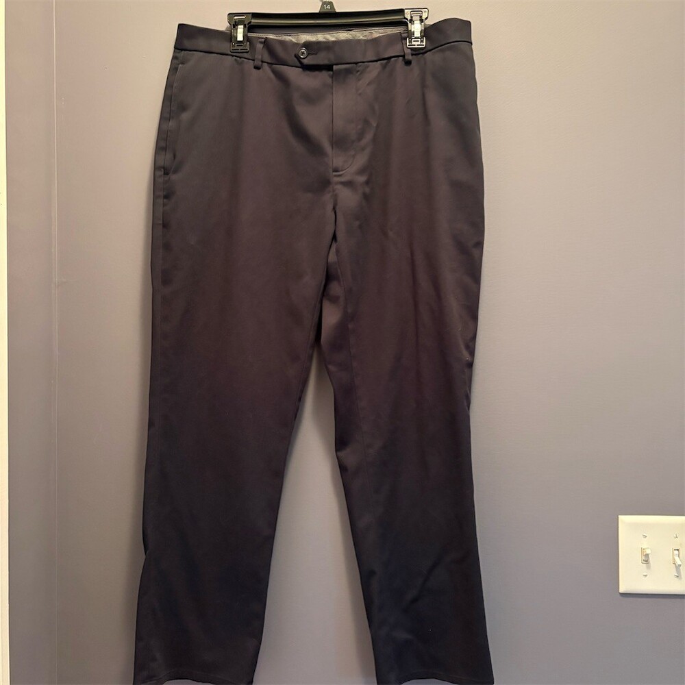 Daniel Cremieux Mens Dress Pants Navy Blue Flat Front Classic Fit 36x29